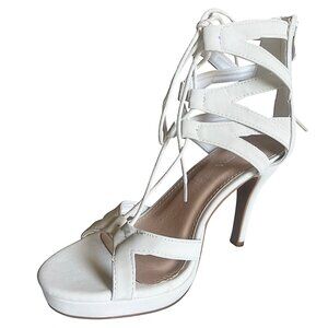 Top Moda Open Toe Lace Up Cut-Out Platform Sandals Gladiator Heel Nubuck Bootie